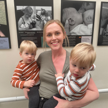 Mum and children at the Breastfeeding Exhibition 