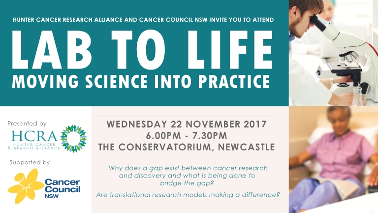 Public Lecture: Lab to Life - Moving Science into Practice
