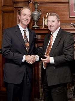 Professor Smith with HMRI Chairman Bob Kennedy