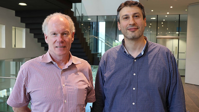 Laureate Professor Rodney Scott and Associate Professor Saad Ramadan