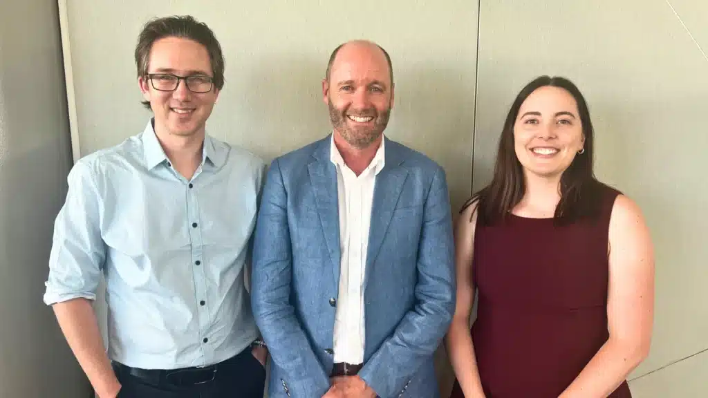 Researchers Dr John Schjenke, Professor Brett Nixon and Dr Natalie Trigg